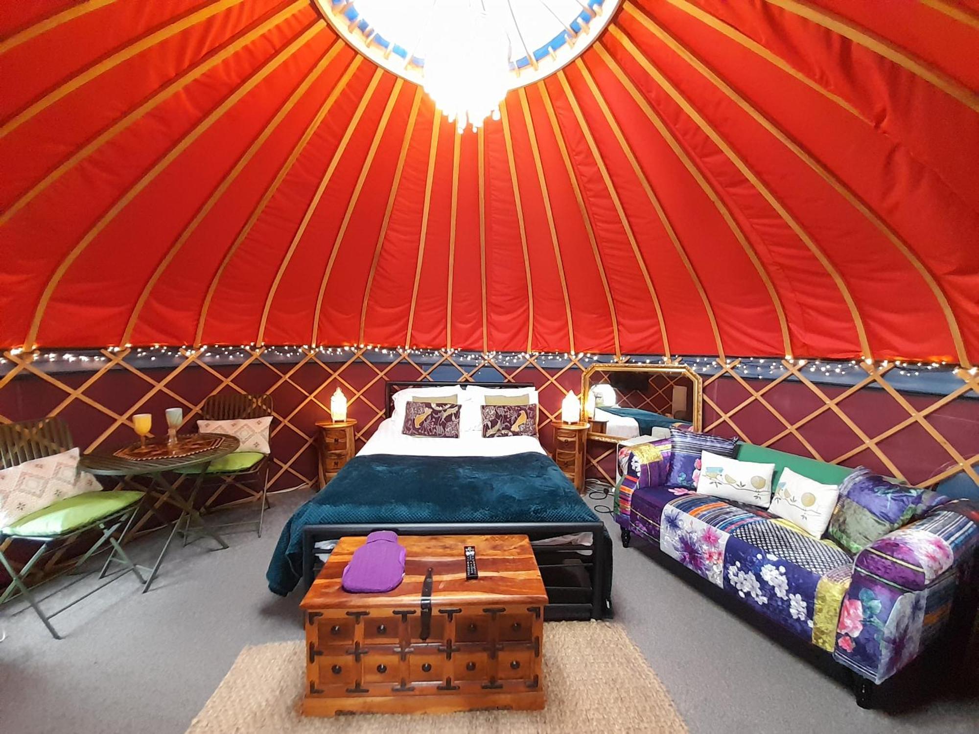 Orchard View Yurt & Hot Tub Somerset Уестън сюпър Меър Екстериор снимка